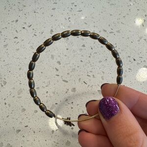 Alex and Ani Gold Beaded Adjustable Bracelet